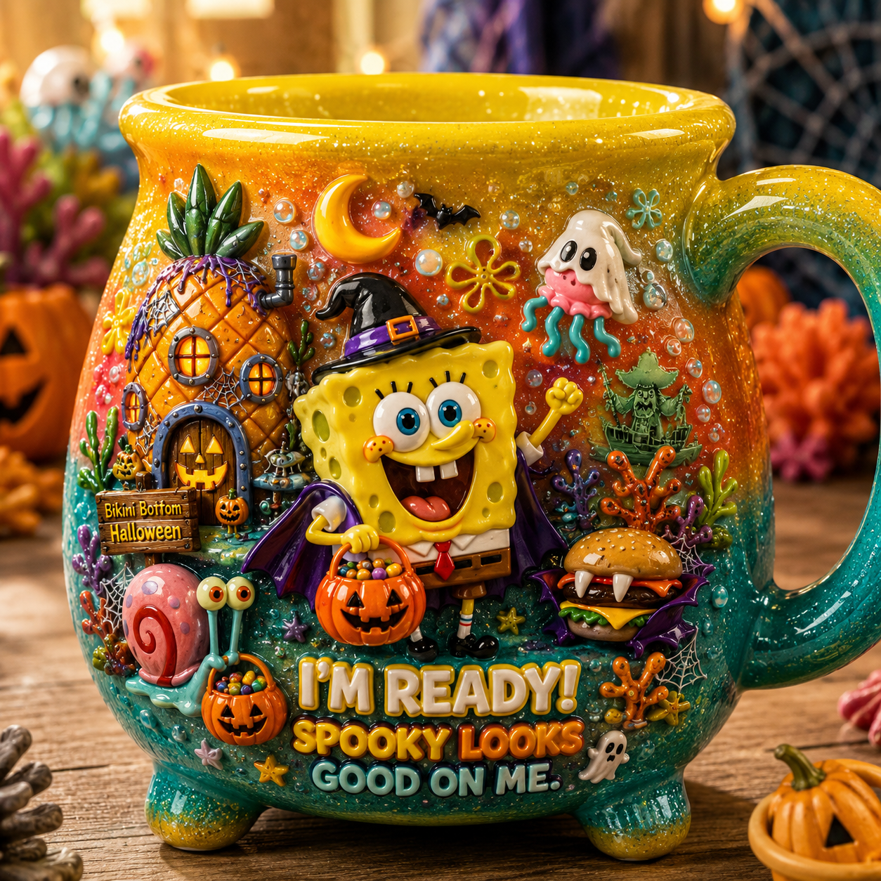 Premium SBSP Witch Cauldron Mug TTNL