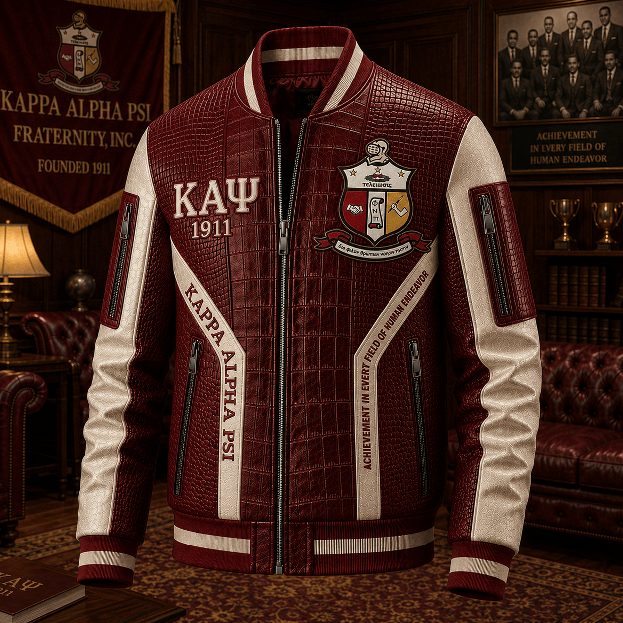 Premium KPAP Leather Zipper Jacket TNSM