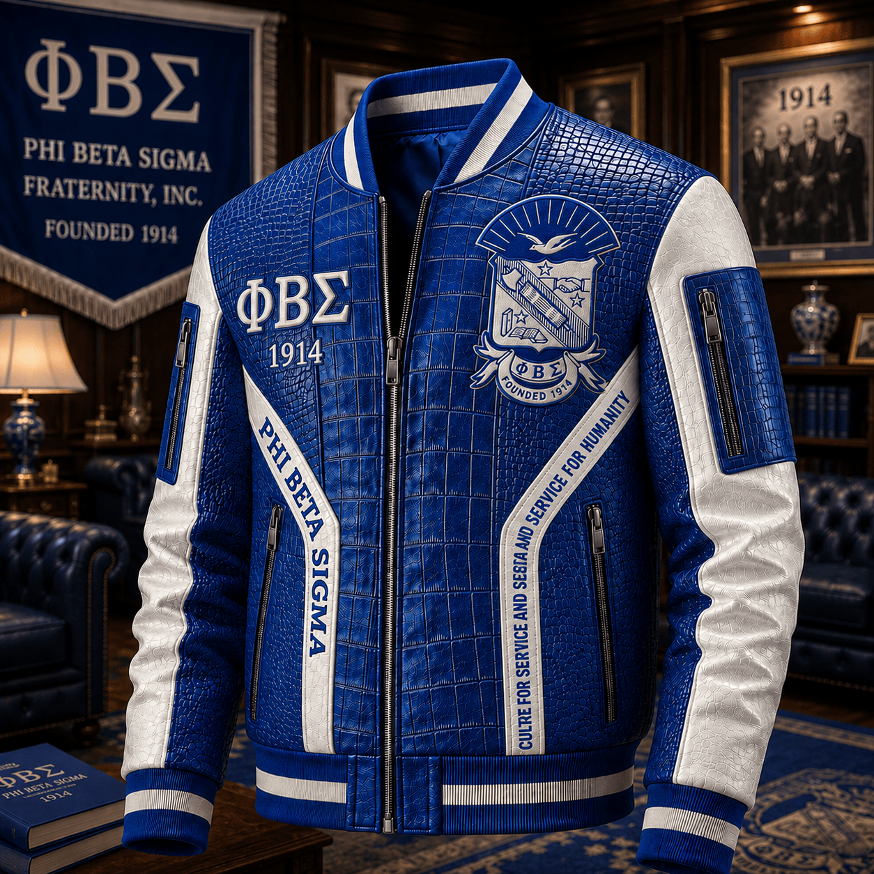 Premium PBTS Leather Zipper Jacket TNSM