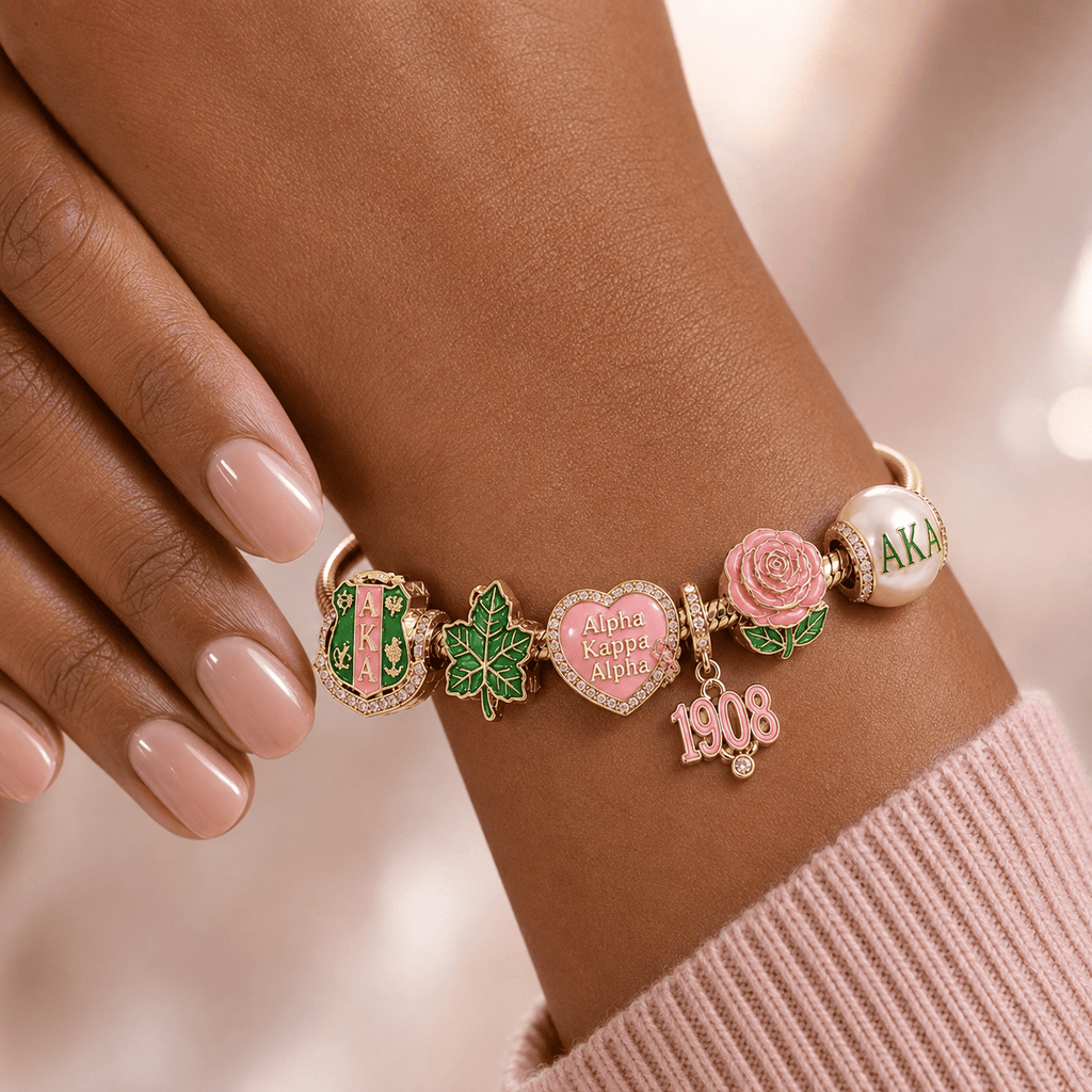 AKA Gold Charm Bracelet Set BMD