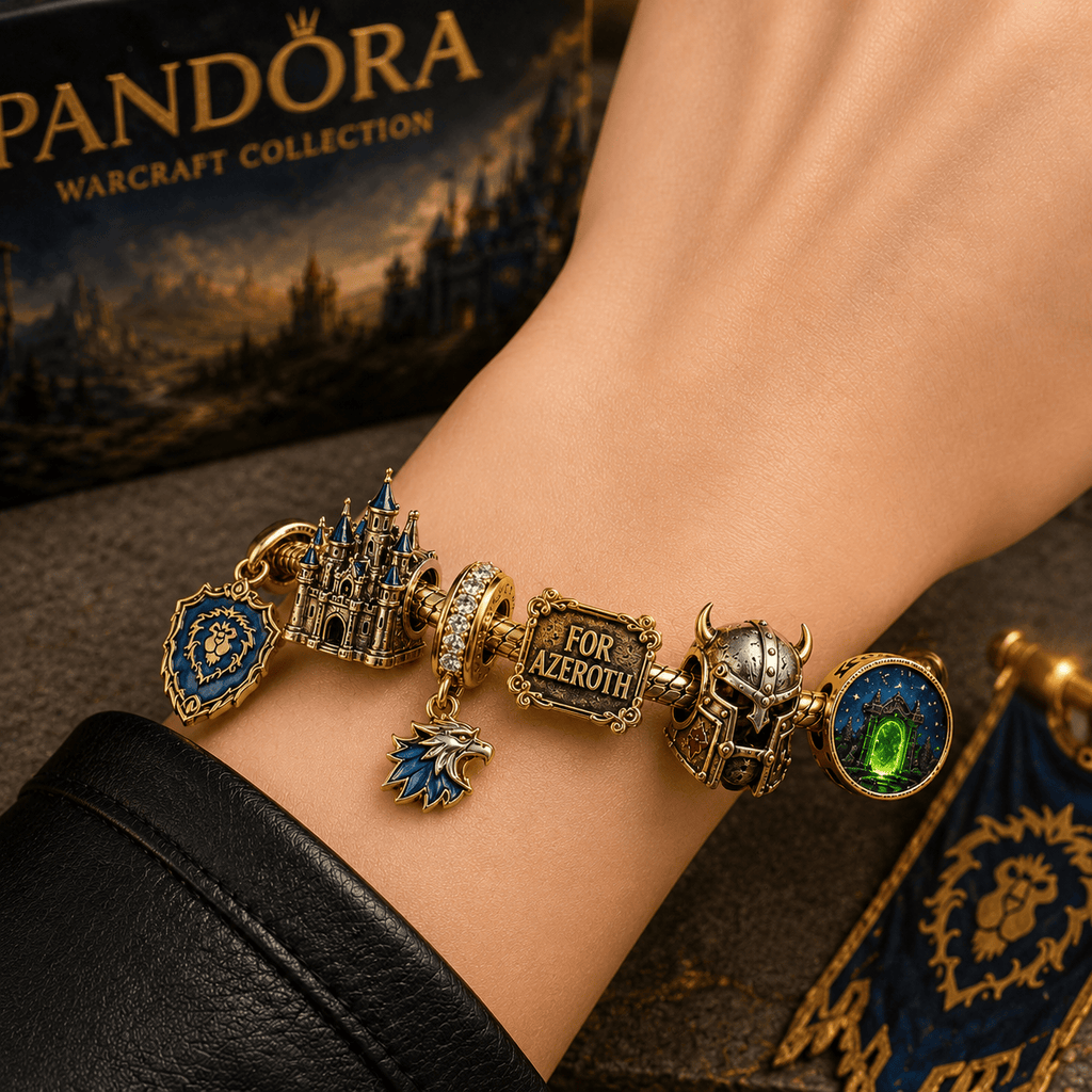 WWC Gold Charm Bracelet Set PTT
