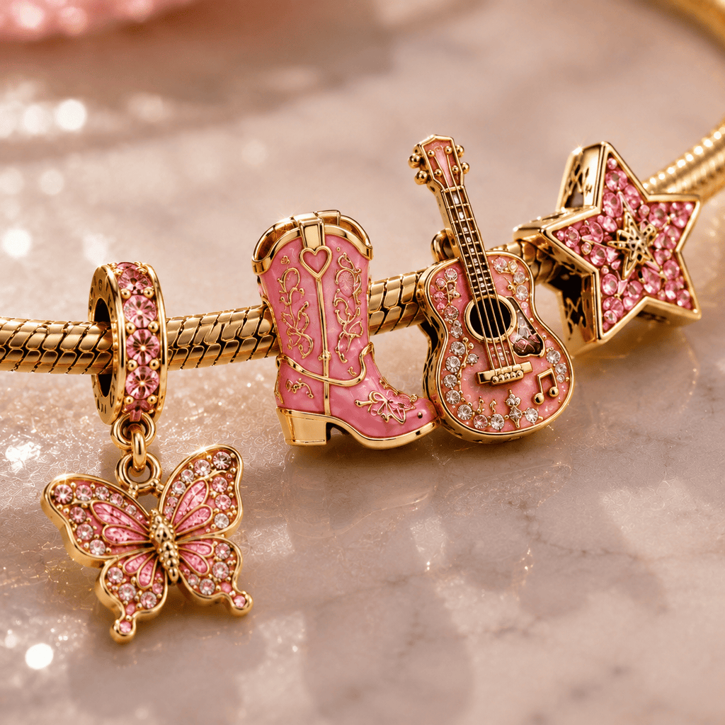DLPT Gold Charm Bracelet Set BMD