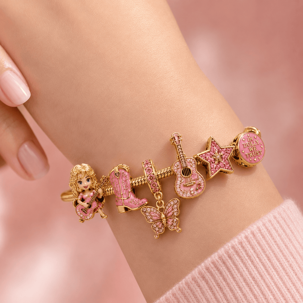 DLPT Gold Charm Bracelet Set BMD