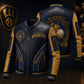 Premium MLKB Leather Zipper Jacket PVNA
