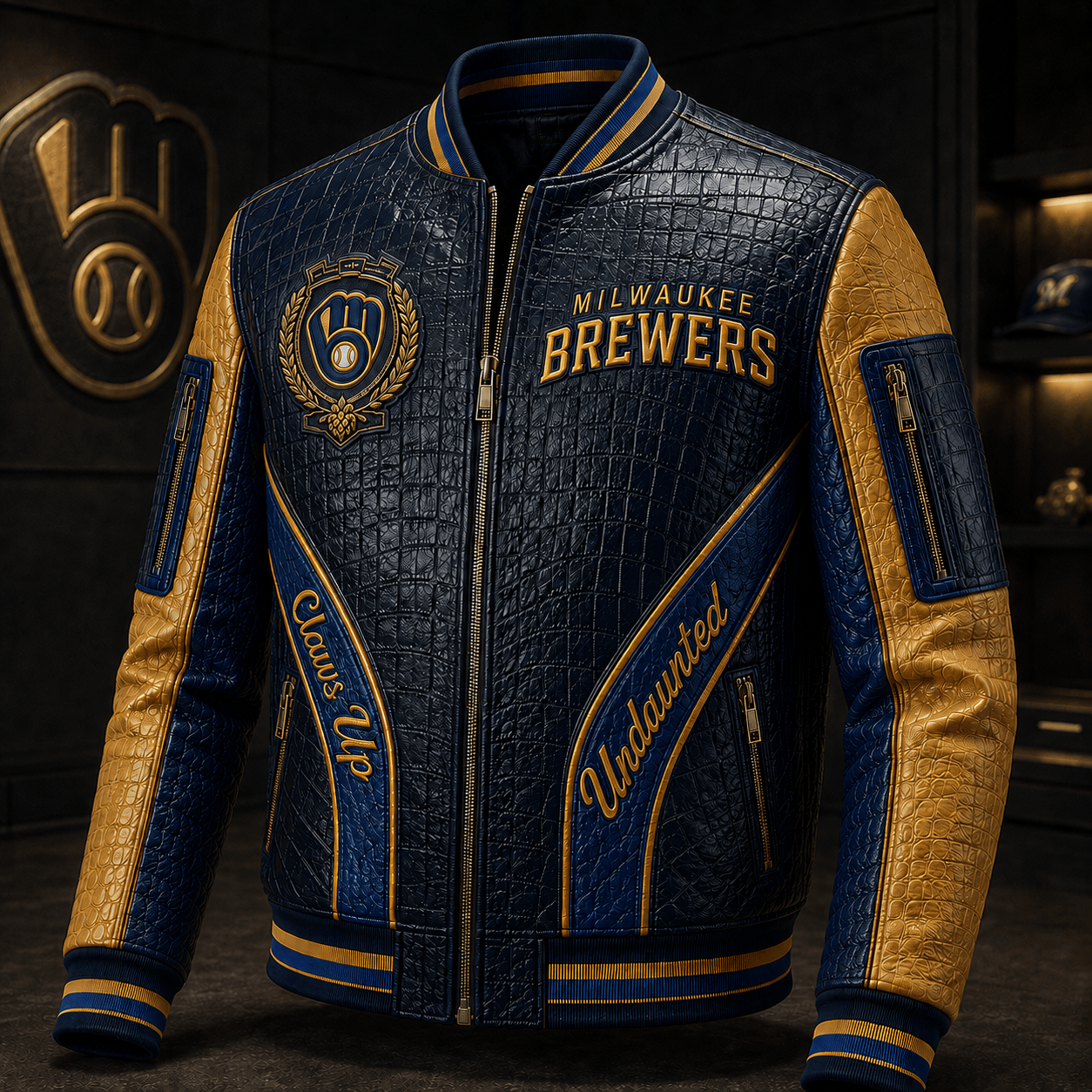Premium MLKB Leather Zipper Jacket PVNA