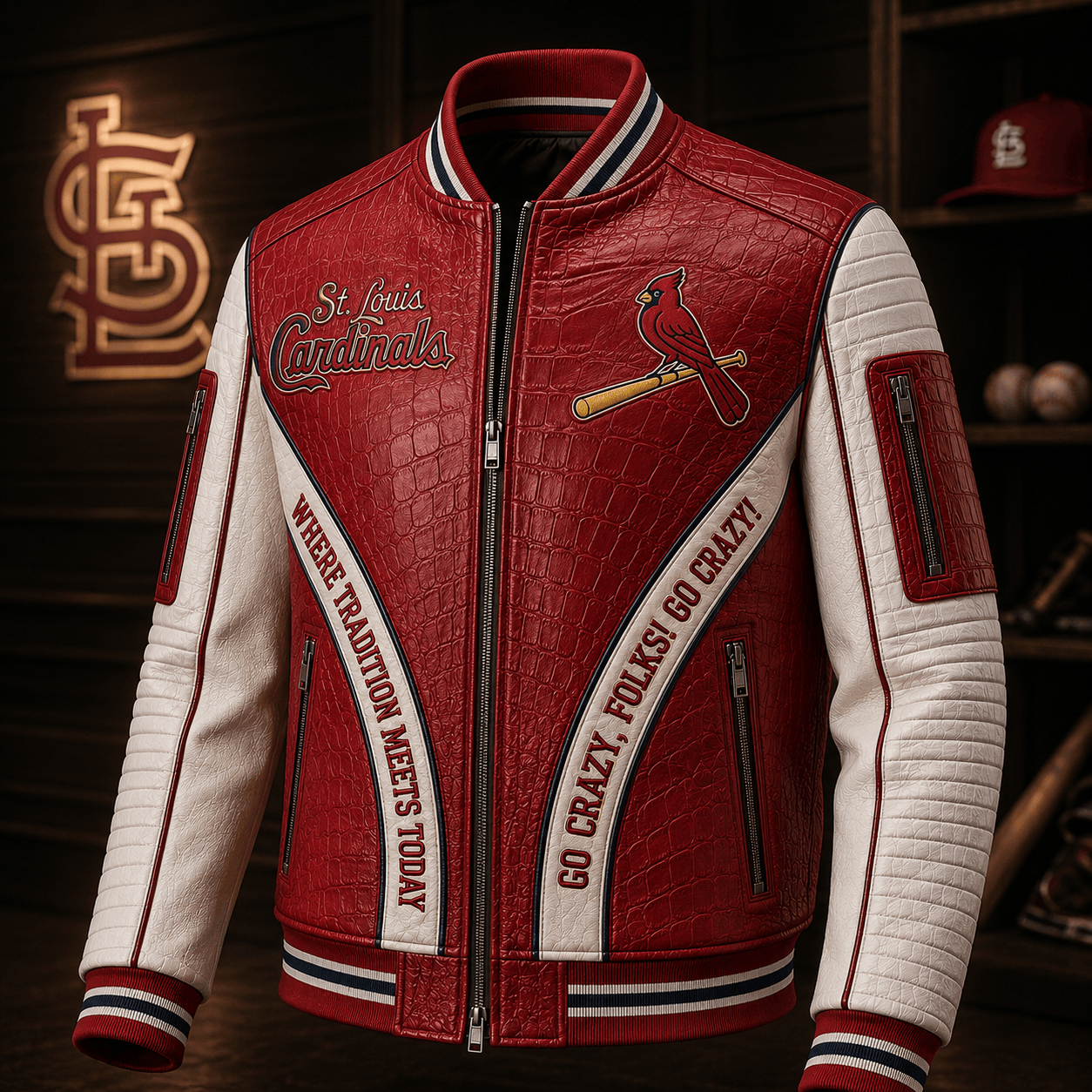 Premium SLVC Leather Zipper Jacket PVNA