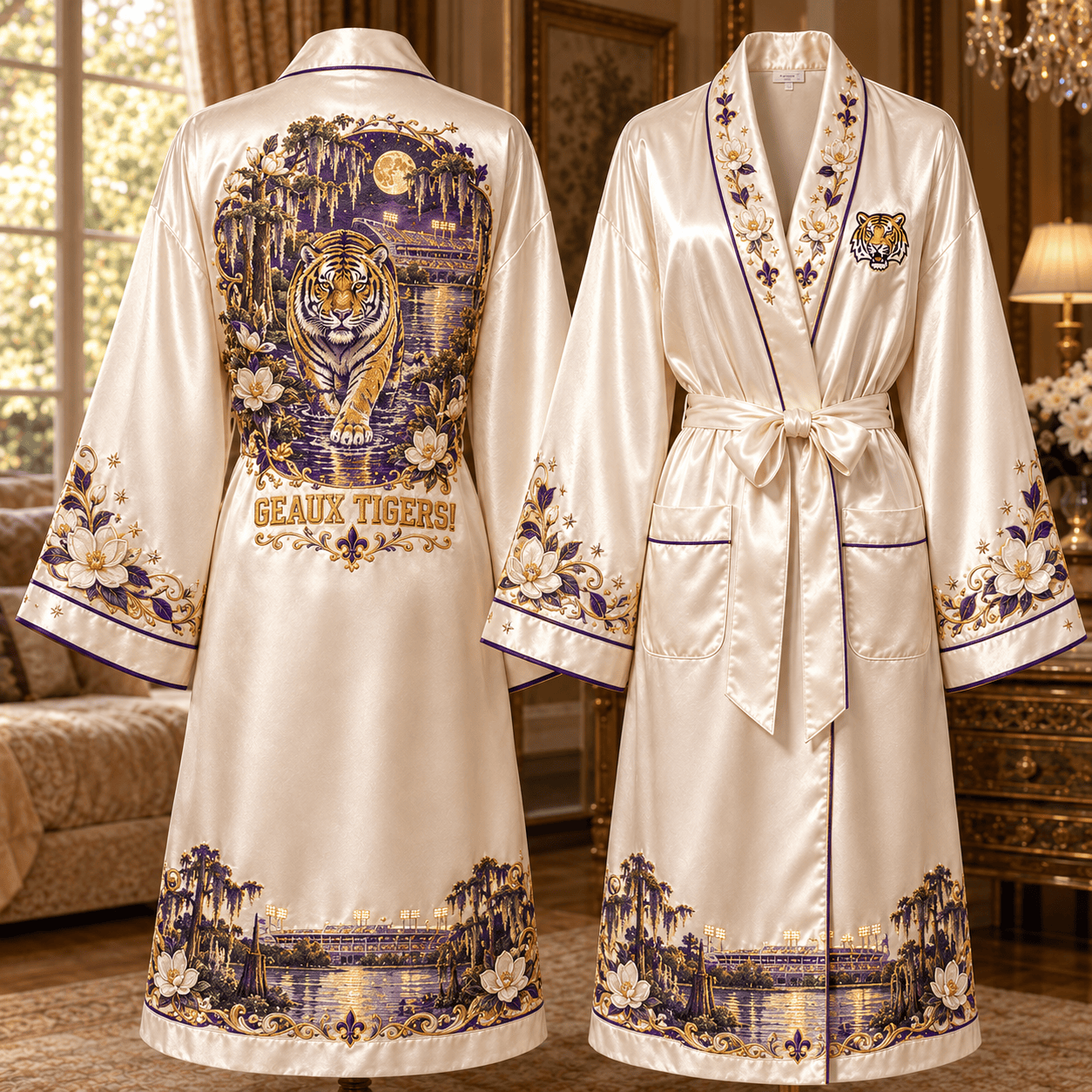 PREMIUM LSU Satin Robe NVH