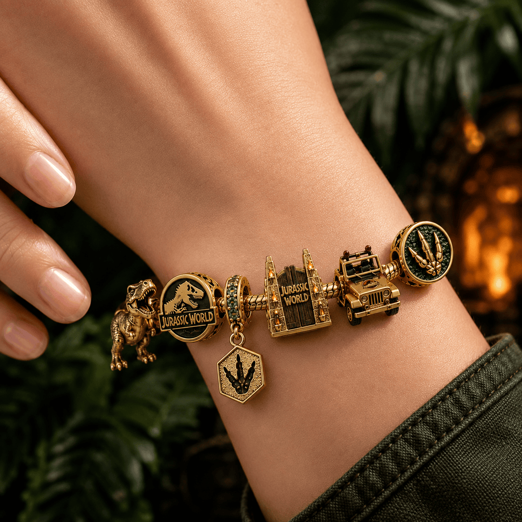 JRSW Gold Charm Bracelet Set BMD