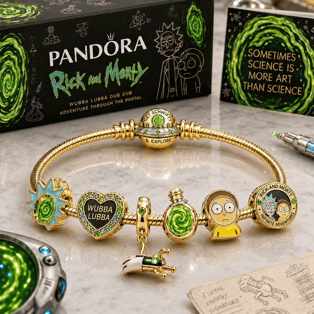 RICKM Gold Charm Bracelet Set BMD