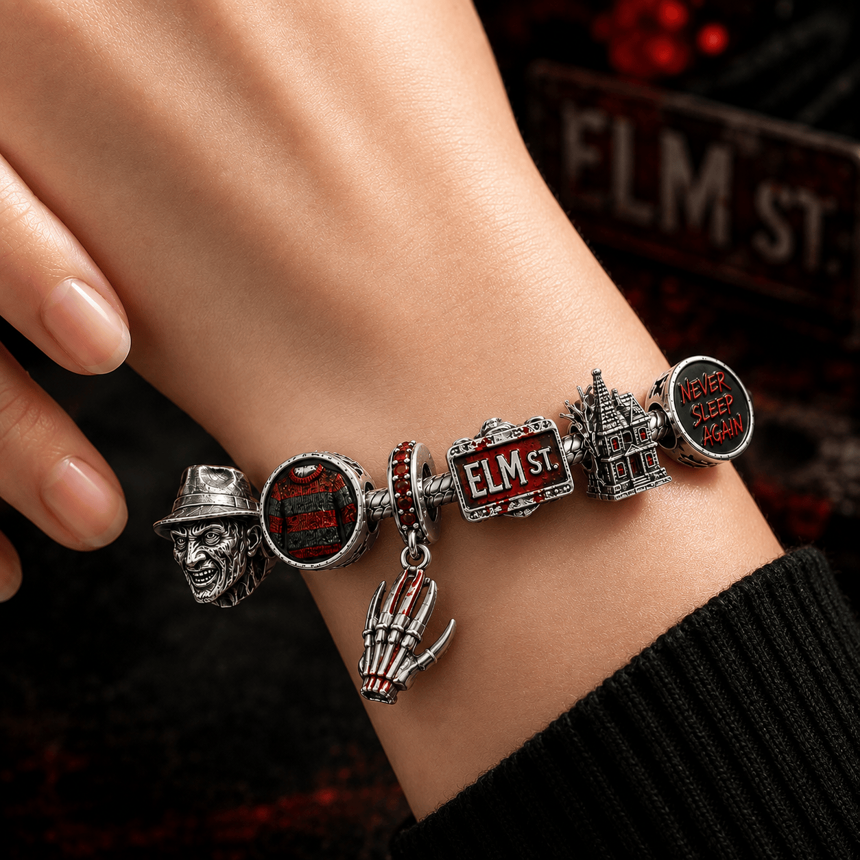 FDKG Silver Charm Bracelet Set BMD
