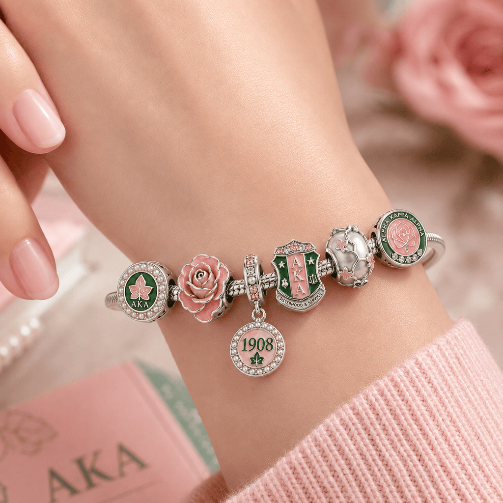 AKA Silver Charm Bracelet Set BMD