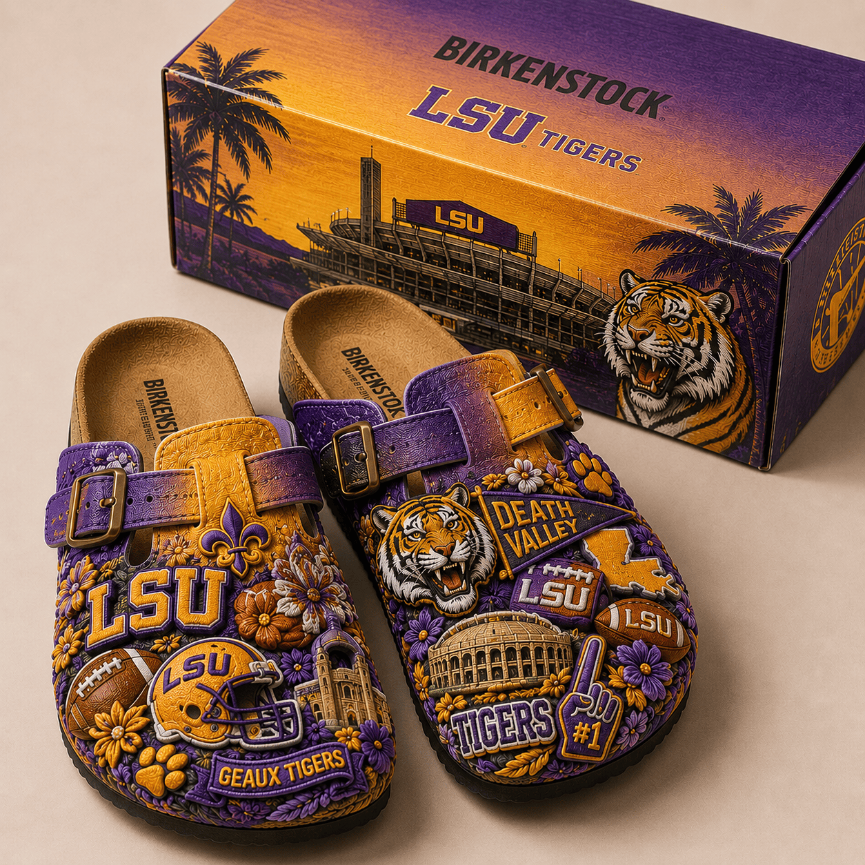 PREMIUM LSU BIRKENSTOCK BOSTON MINK SUEDE CLOGS TTNL