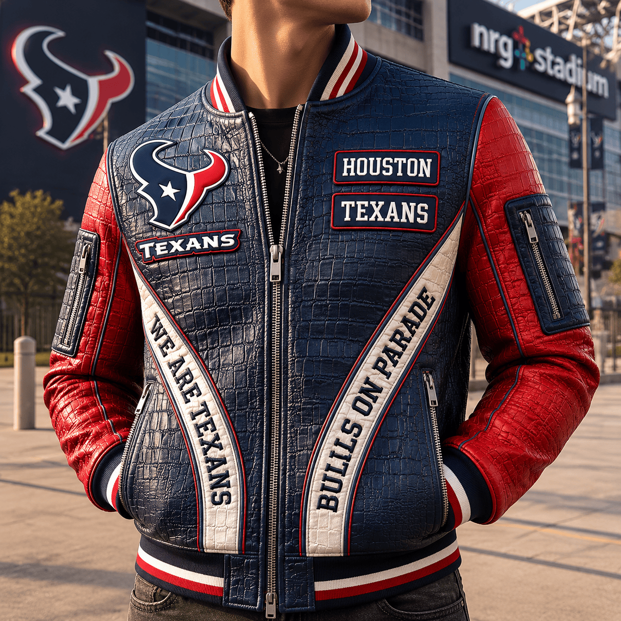 Premium HTX Leather Zipper Jacket PVNA