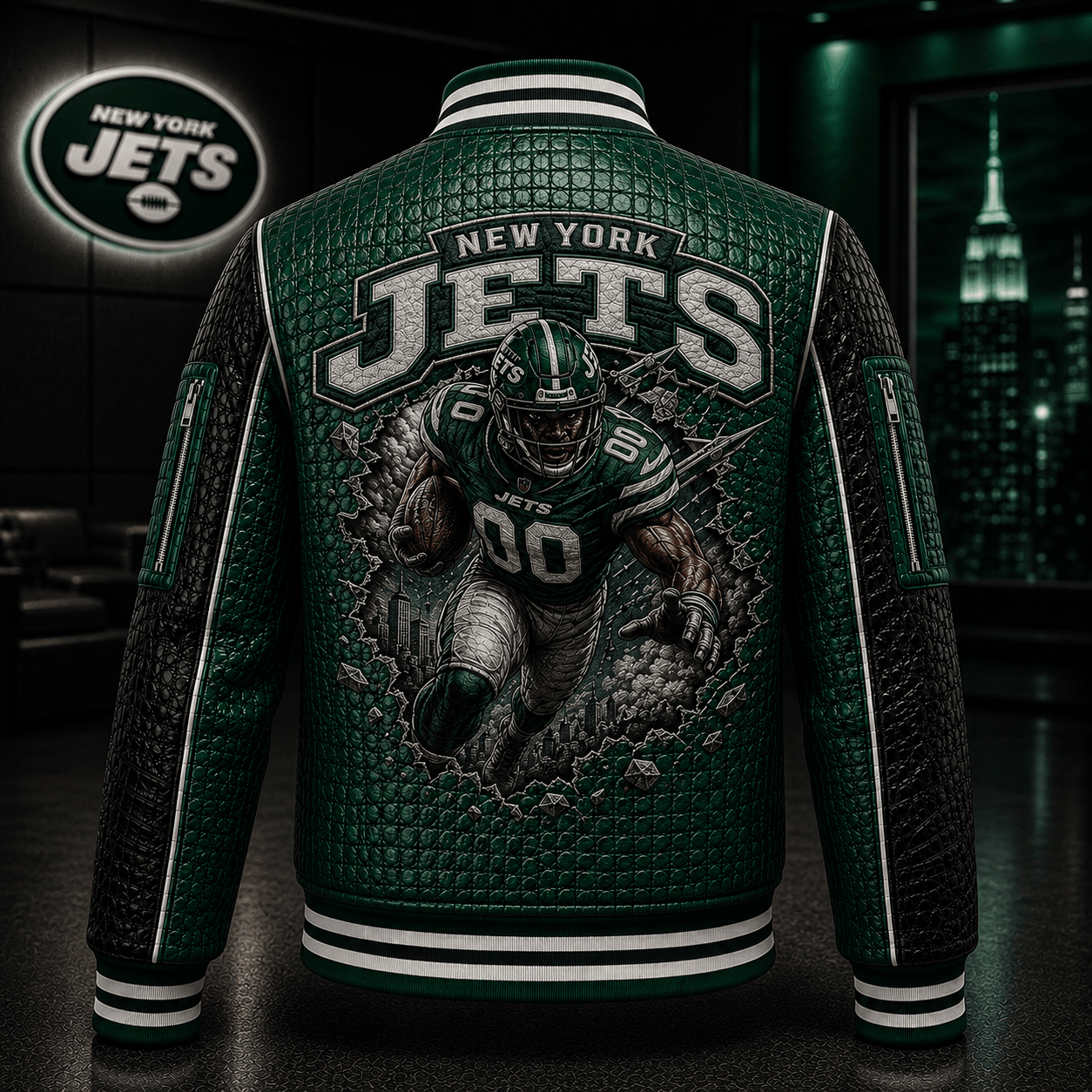 Premium NYJ Leather Zipper Jacket PVNA