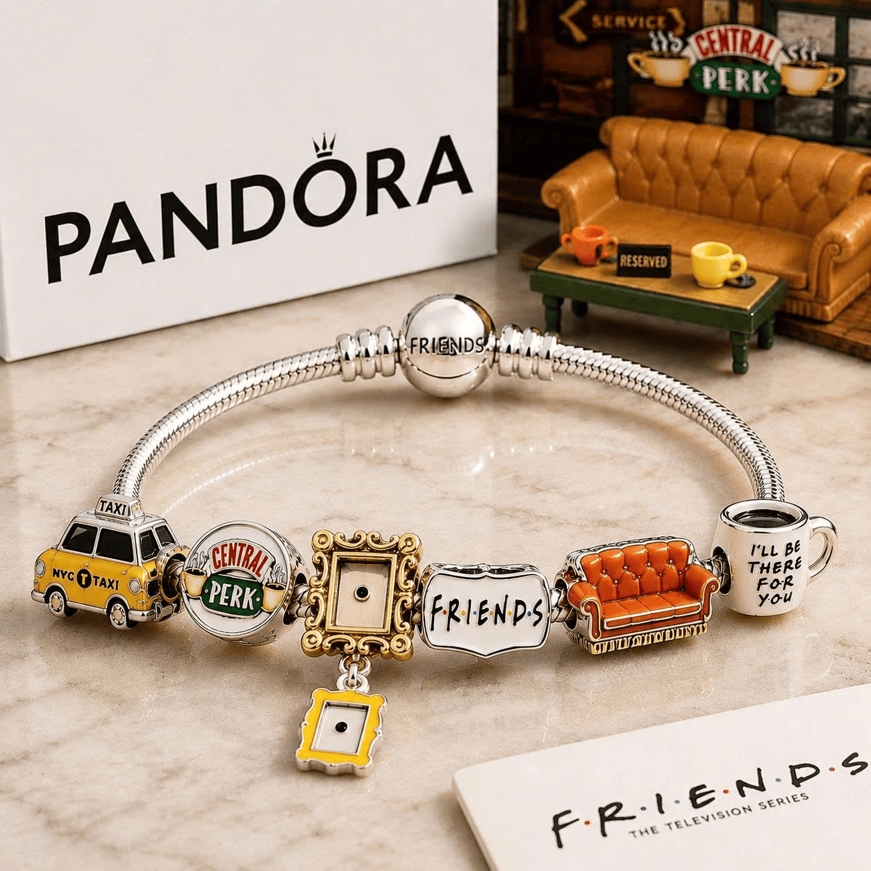 FRS Sliver Charm Bracelet Set TTN