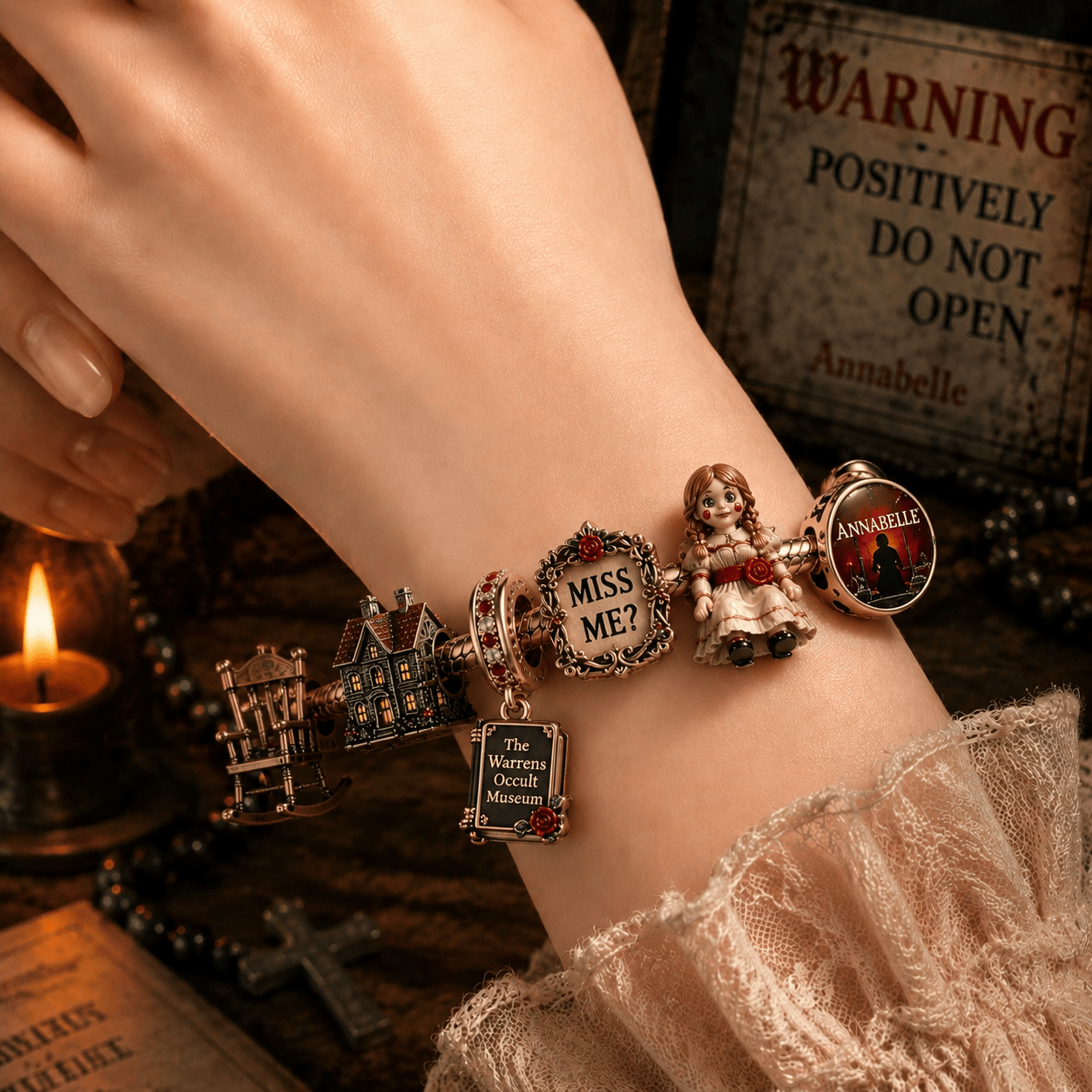 ANBL Gold Charm Bracelet Set TTN