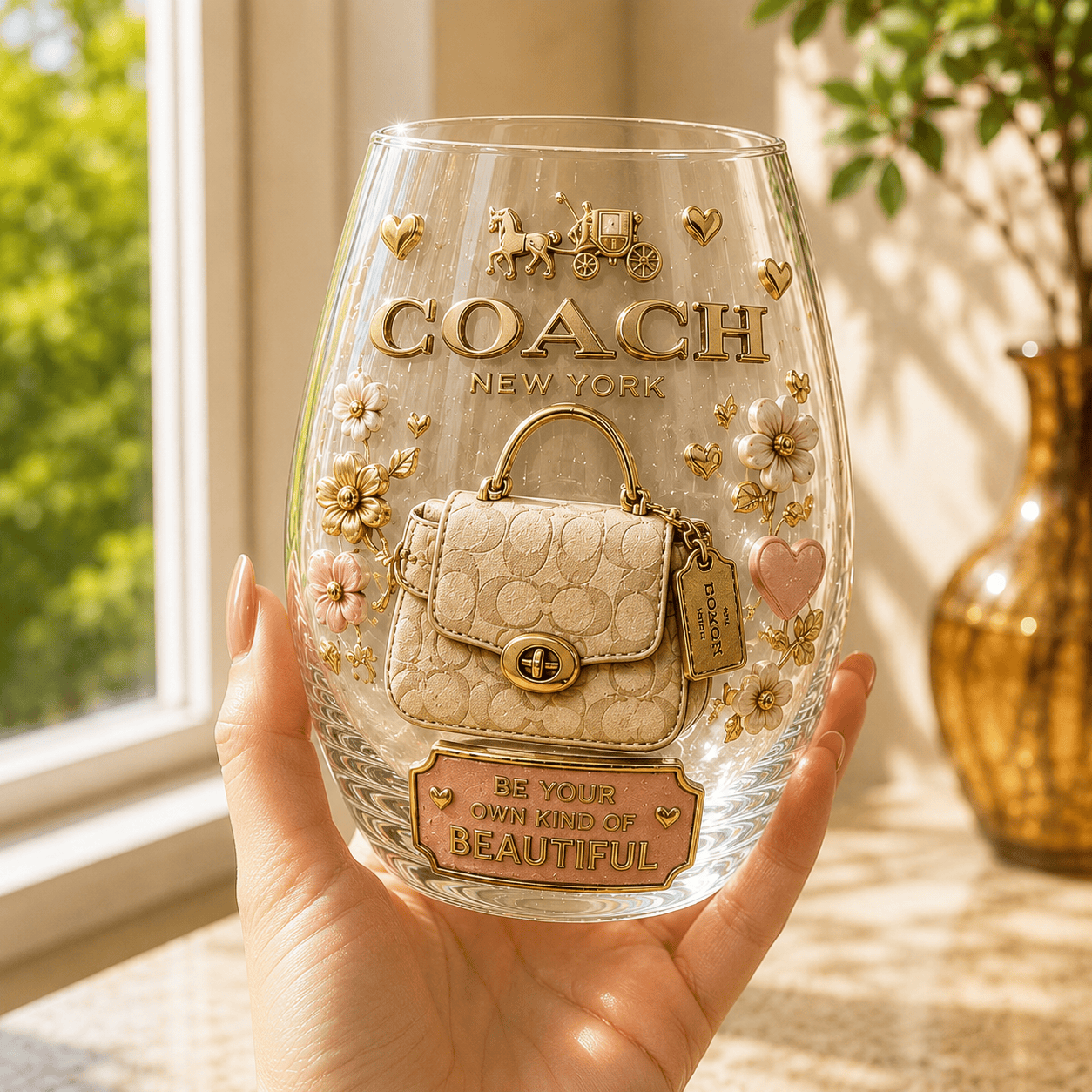 Premium COACH Wine Glass Cup TTN